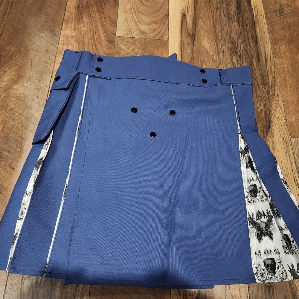 Size L (40"-42" waist) Def Leopard Cargo Kilt